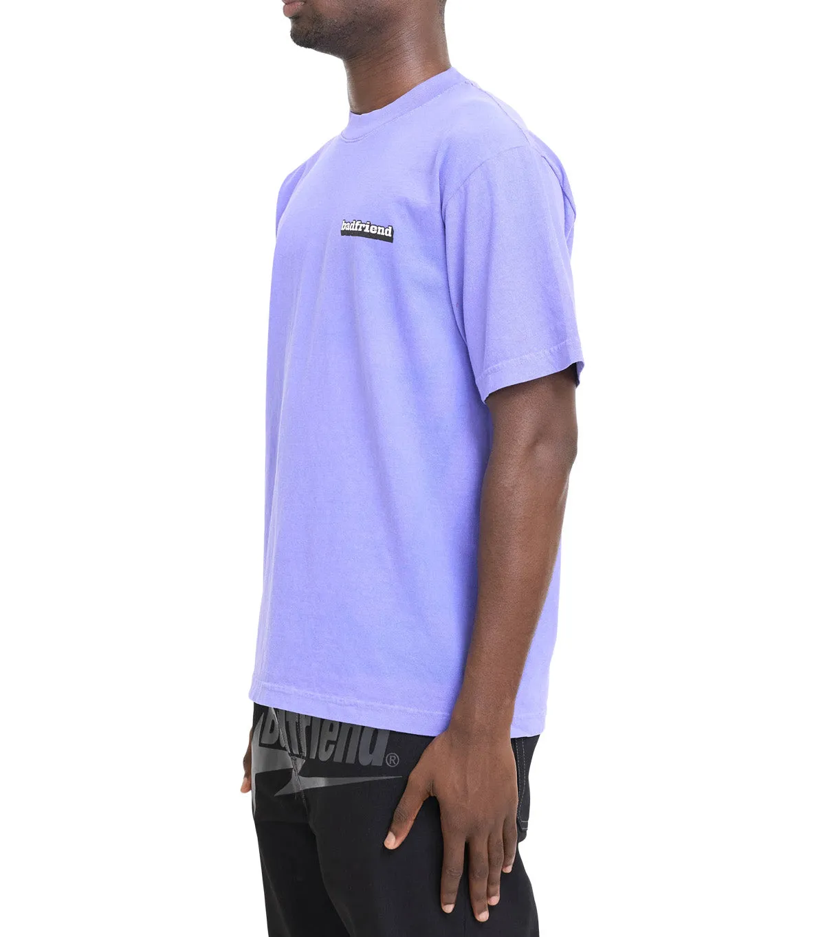 Badfriend Bar Logo T-Shirt Neon Blue Tight Core