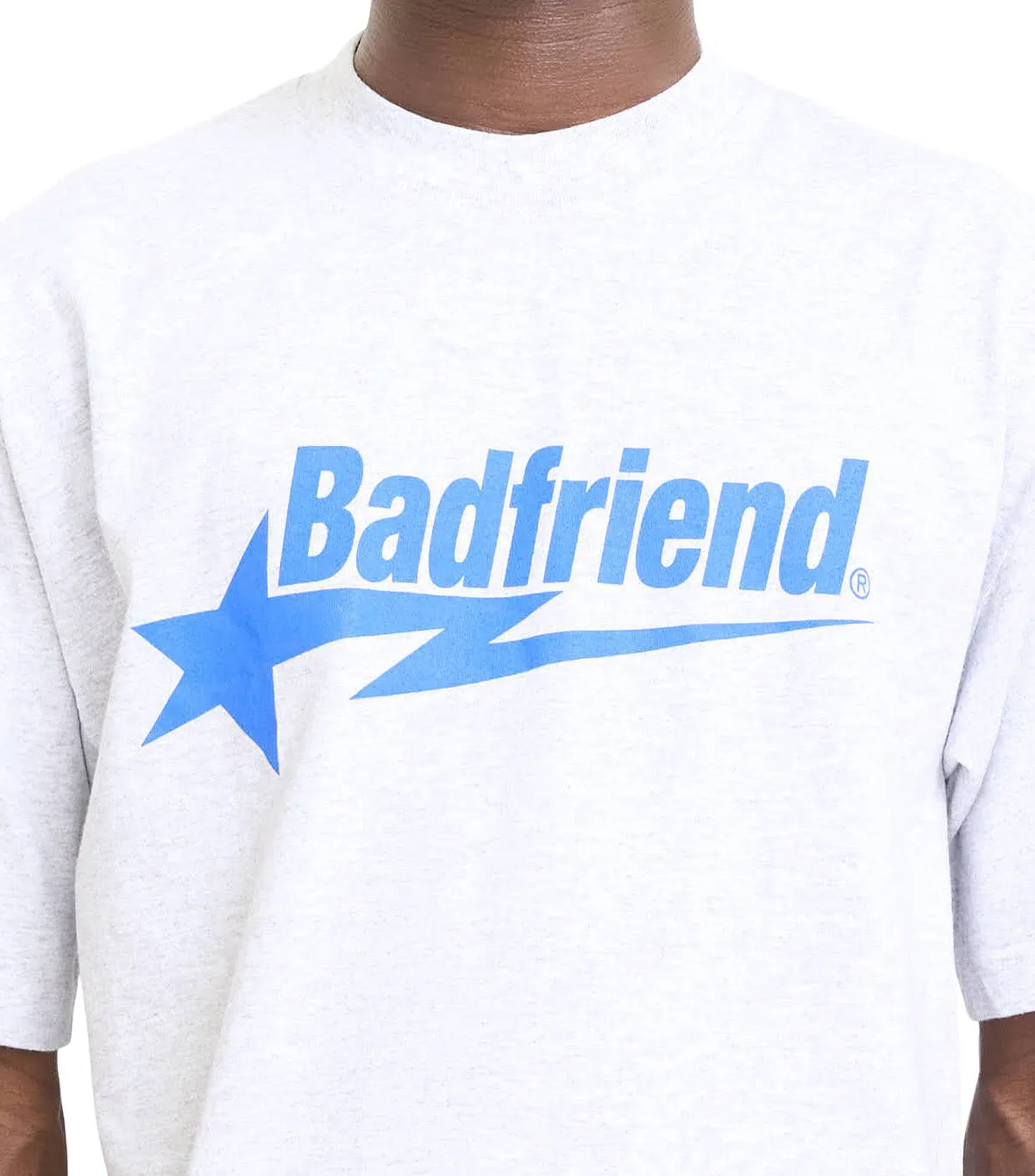 QuickDryMaterial Badfriend Star Logo T-Shirt Heather Grey