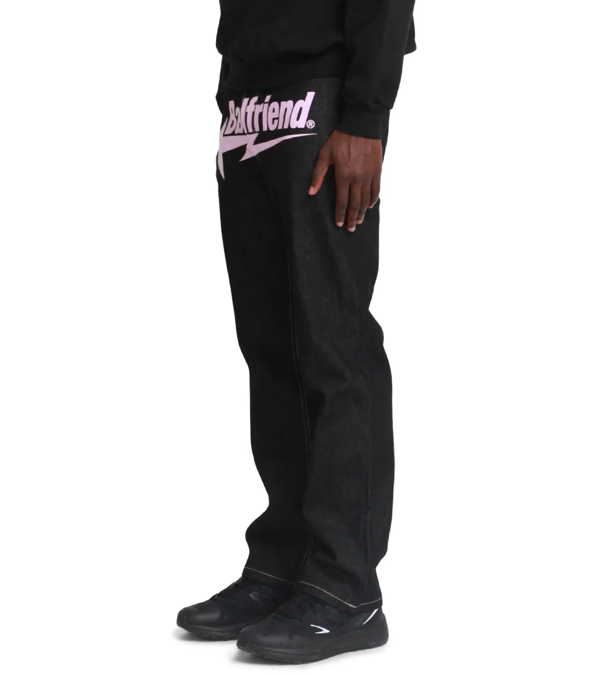 Badfriend Star Pant Black Pink LayeredNeckline Night Out