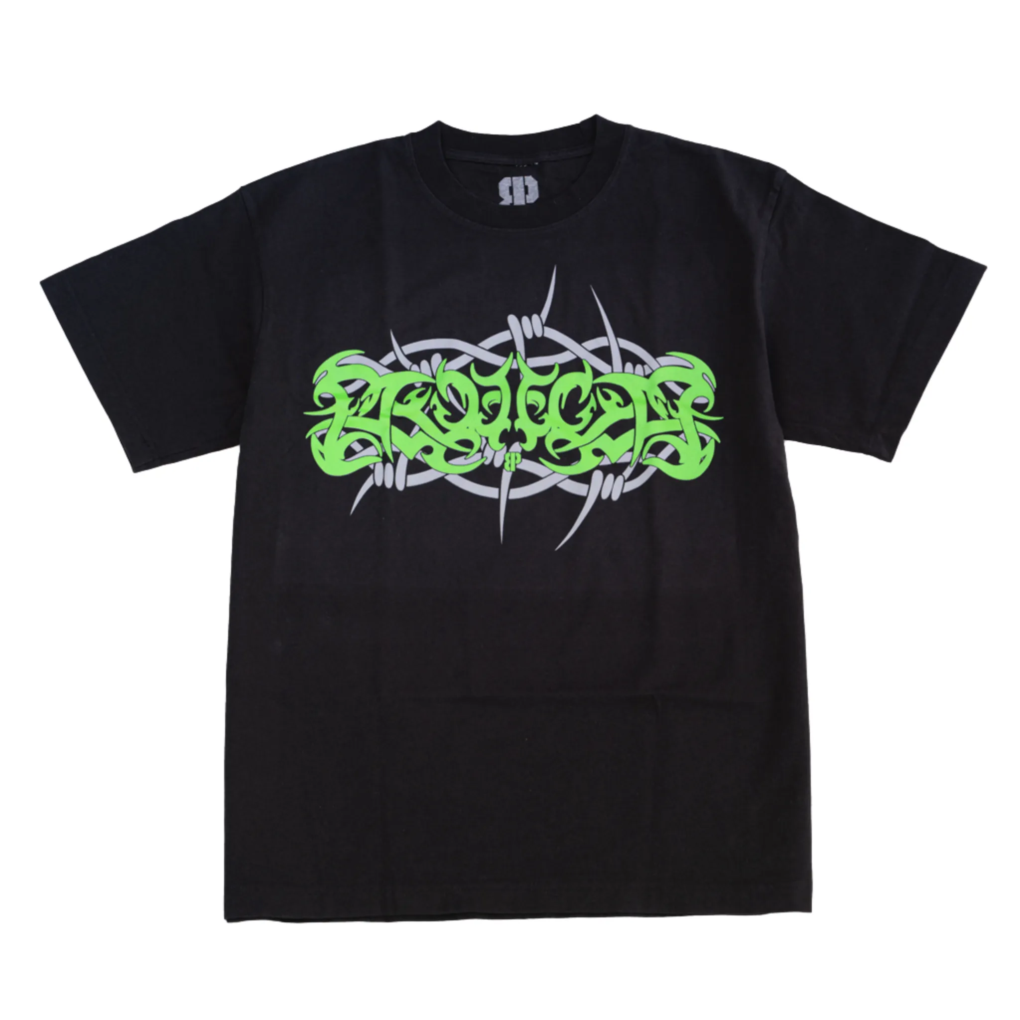 Barbed Tee Black sequined details Essential Comfort