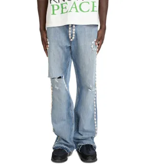 City Beat HighVisibility Barriers Barrera Cowrie Shell Denim Pants Blue