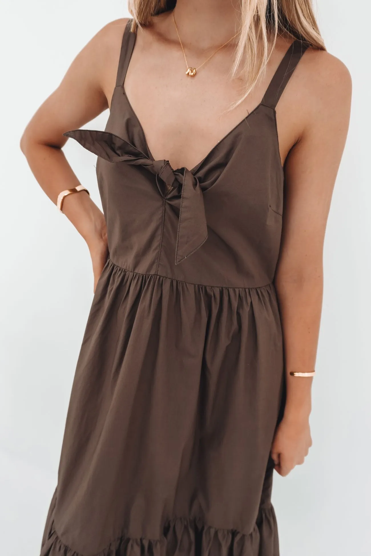 Esmerelda Dress Chocolate Best-Seller Cute Touch