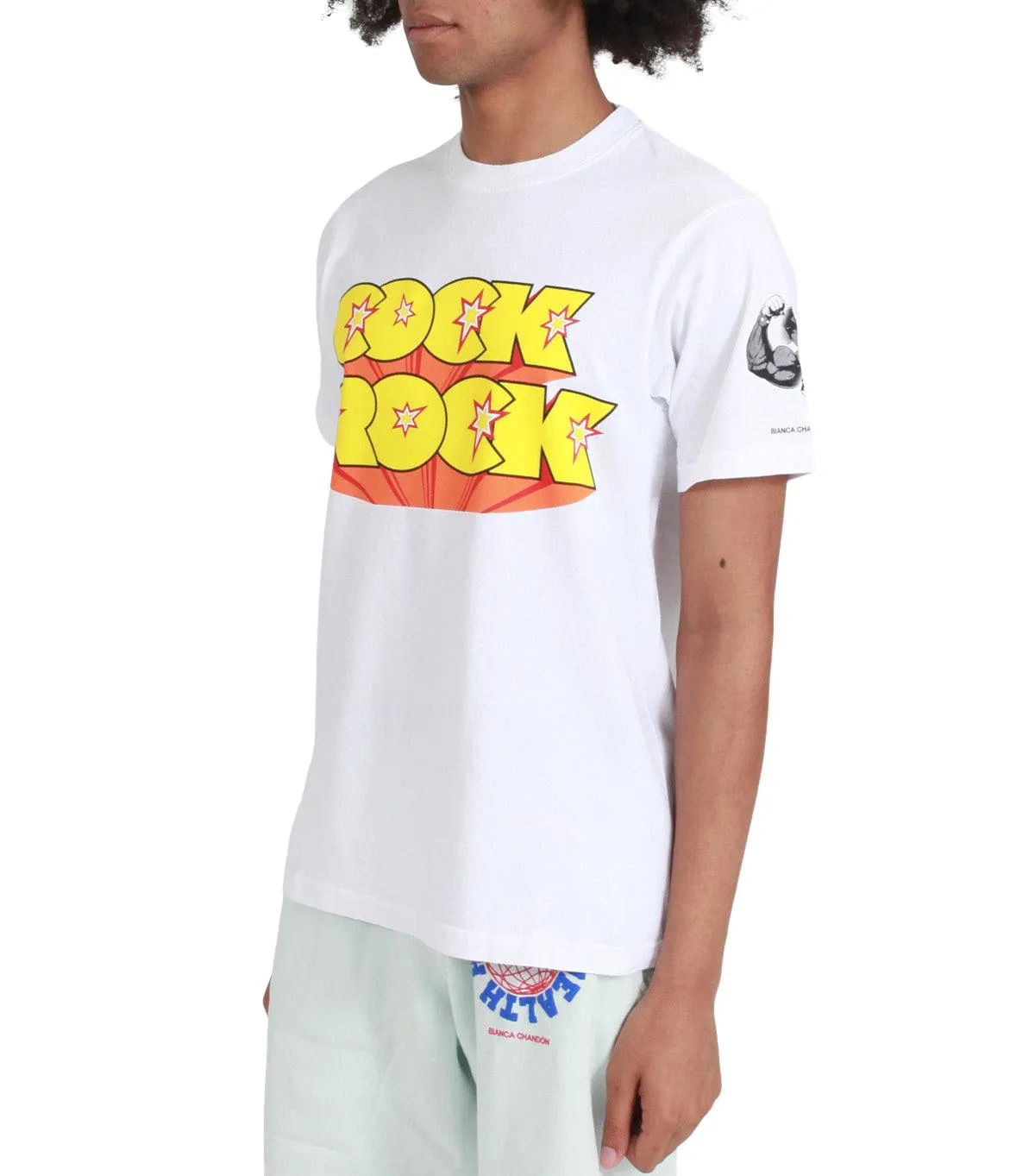 Bianca Chandon Glam Rock T-Shirt White EcoFriendly Dye SnagResistant Weave