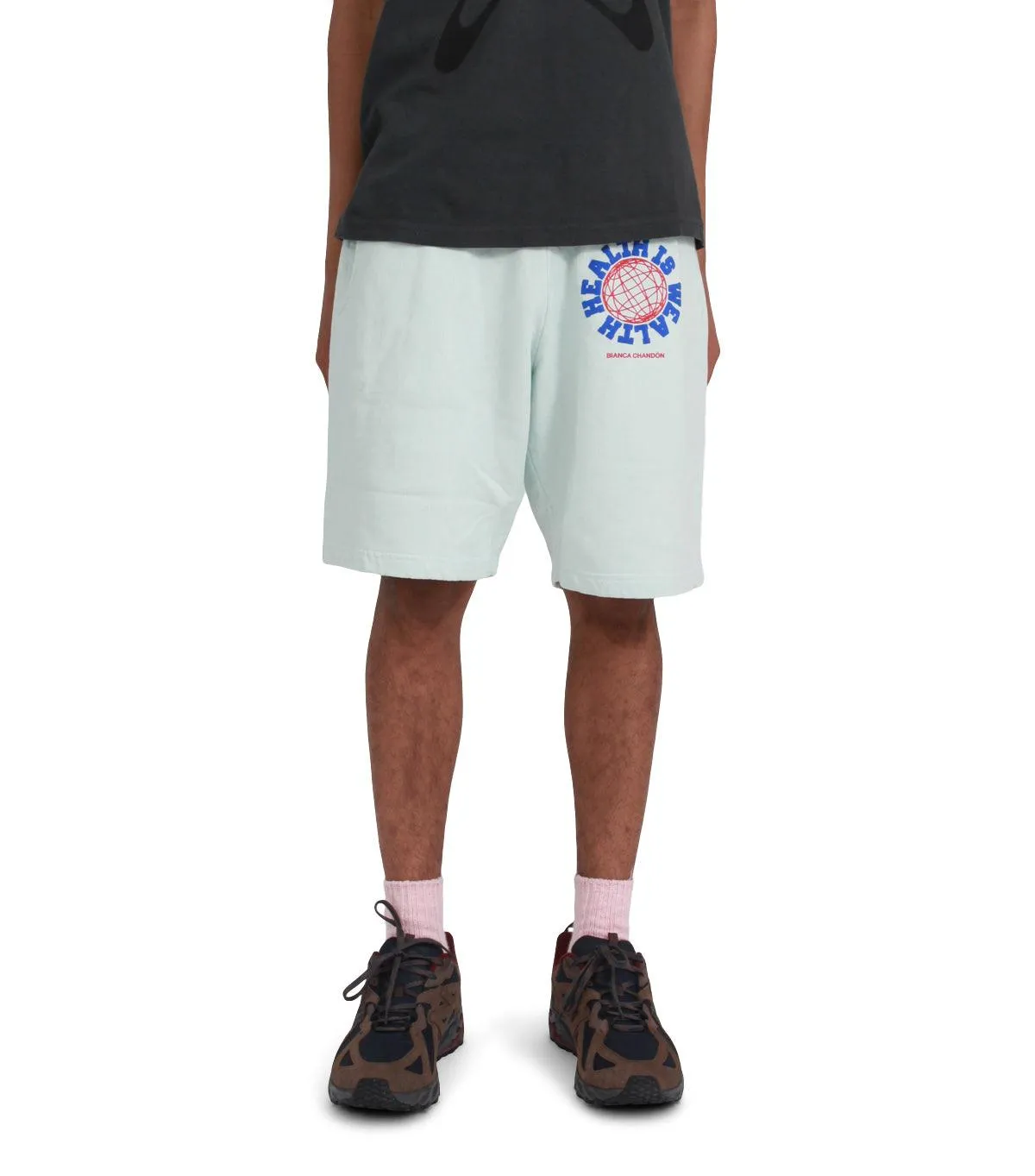 Bianca Chandon Running Juice Club Sweatshorts Blue ThermalRegulating Layer AdjustableHemline