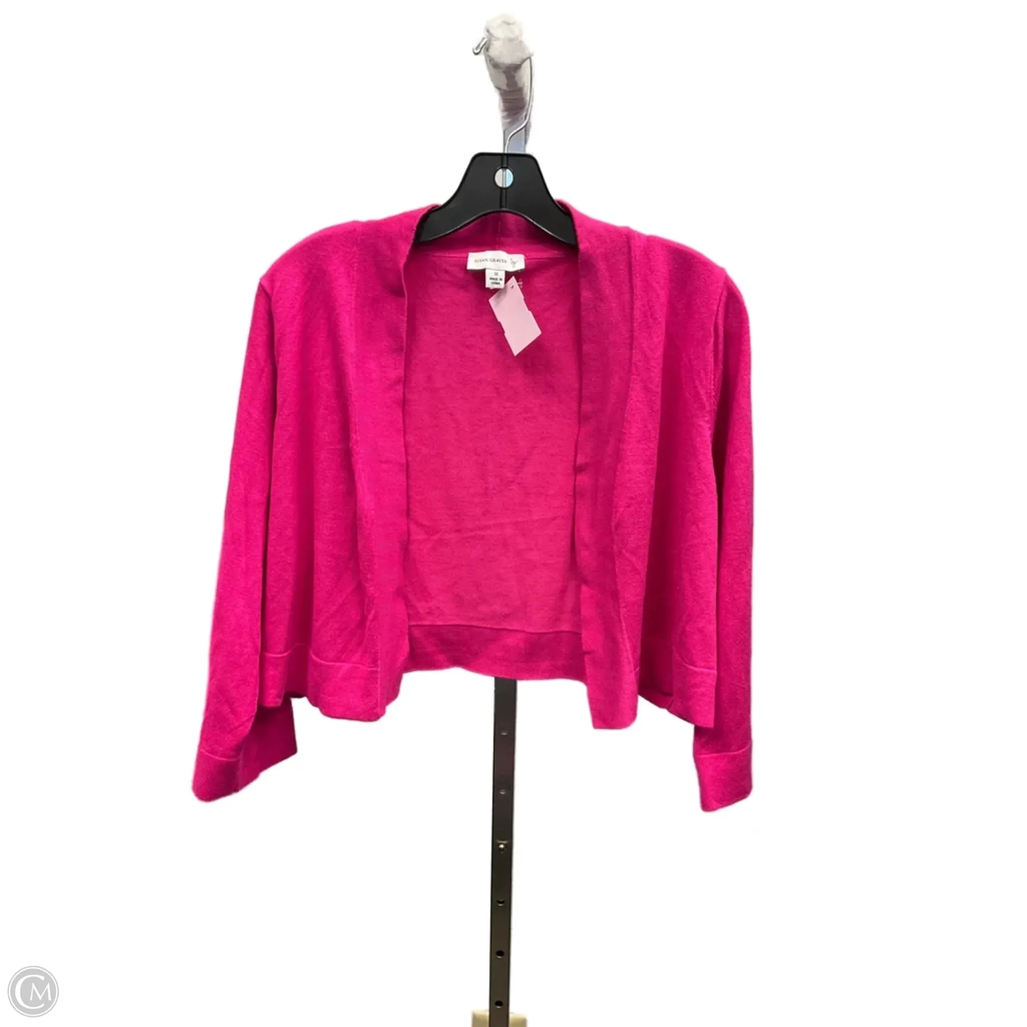 AdjustableCuffs Moon Cool Bolero By Susan Graver In Pink, Size: 1x