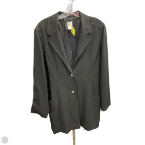 Blazer By J. Jill In Black, Size: 10 Contrast Topstitching Detail Hidden Pocket