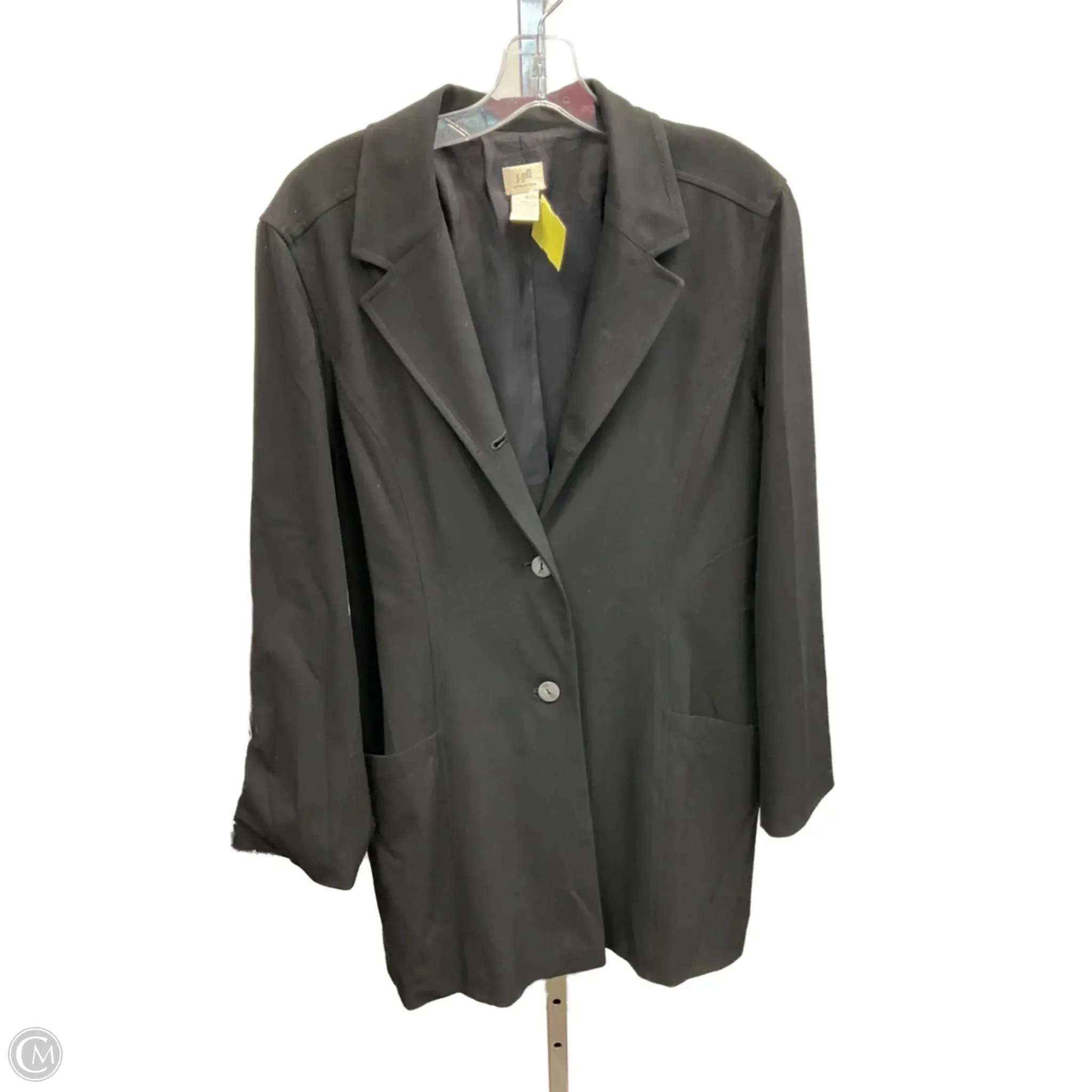 Parisian Chic Seamless construction Blazer By J. Jill In Black, Size: 10