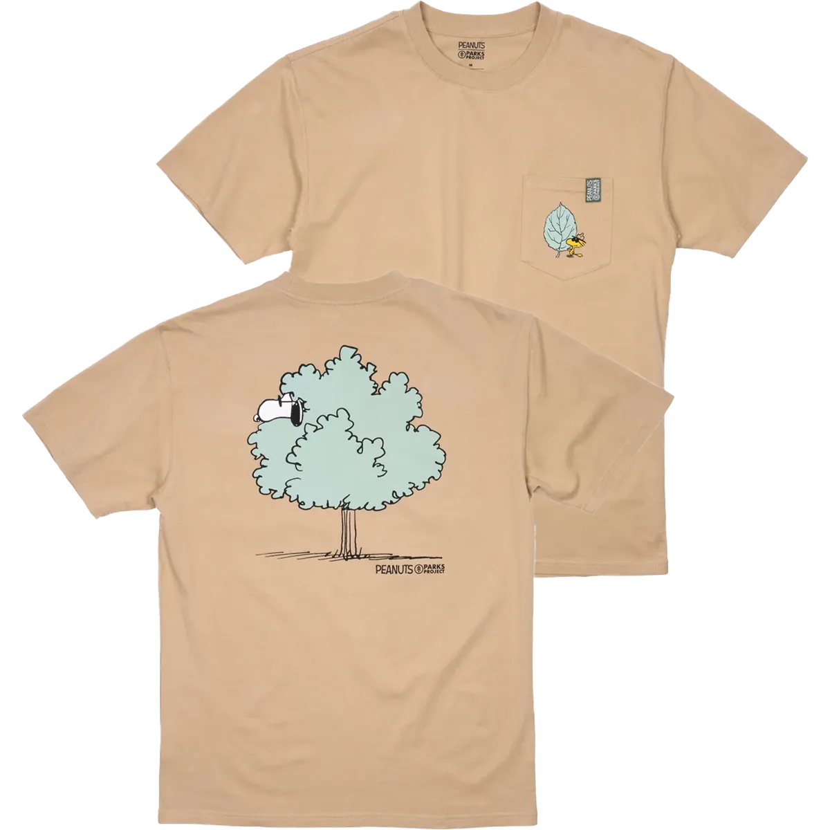 LayeredNeckline Peanuts X Parks Project Woodstock Pocket Tee