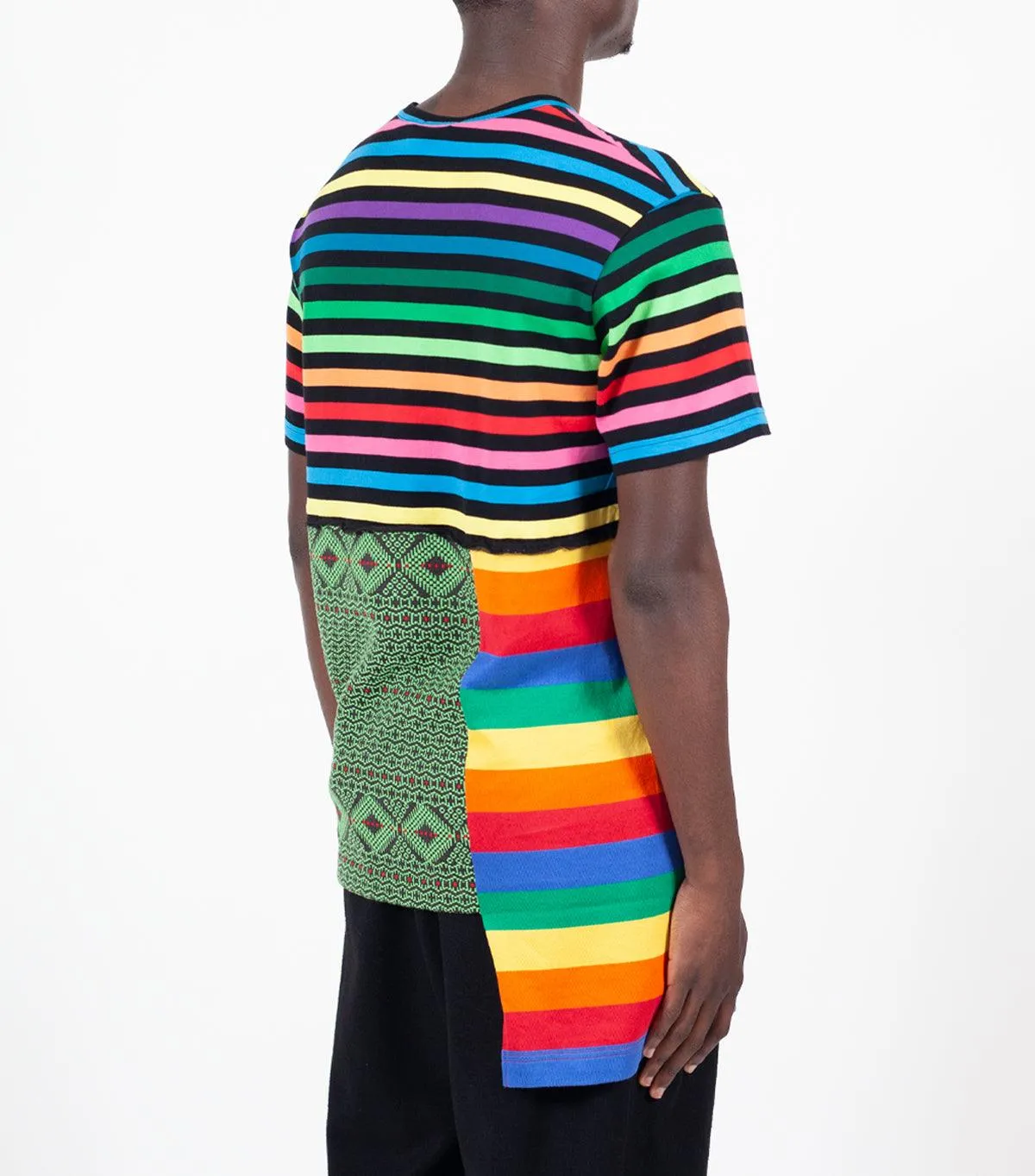 CdG Homme Plus Patchwork T-Shirt Multi Color SoftLining Free Shape