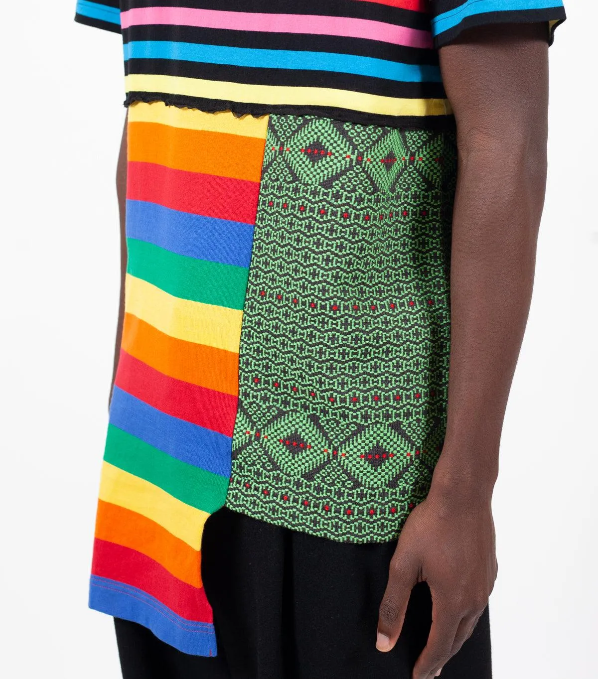Metro Edge CdG Homme Plus Patchwork T-Shirt Multi Color