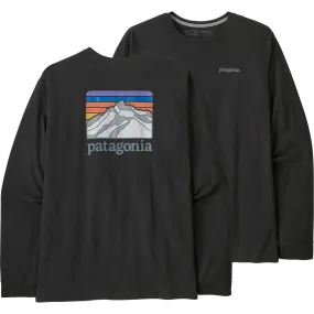 ZeroWasteProduction Men's Long-Sleeved Line Logo Ridge Responsibili-Tee