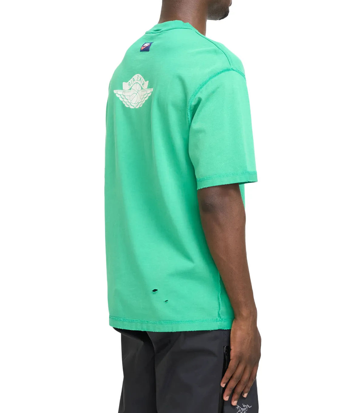 Raw Linen Jordan Rare Air T-Shirt Green
