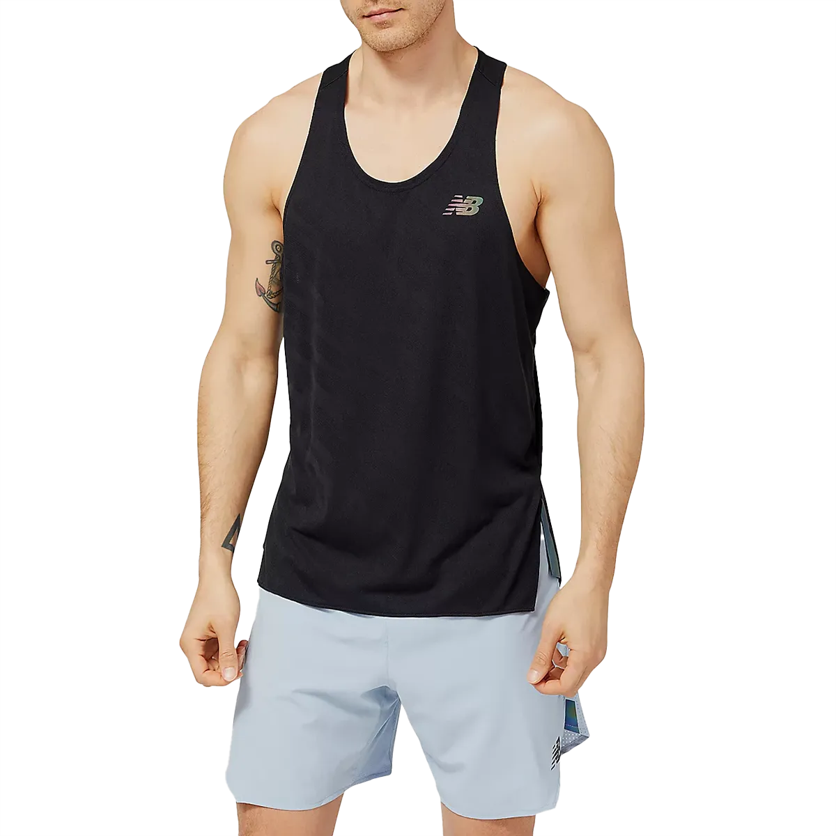 Men's Q Speed Jacquard Singlet Opaque Tone