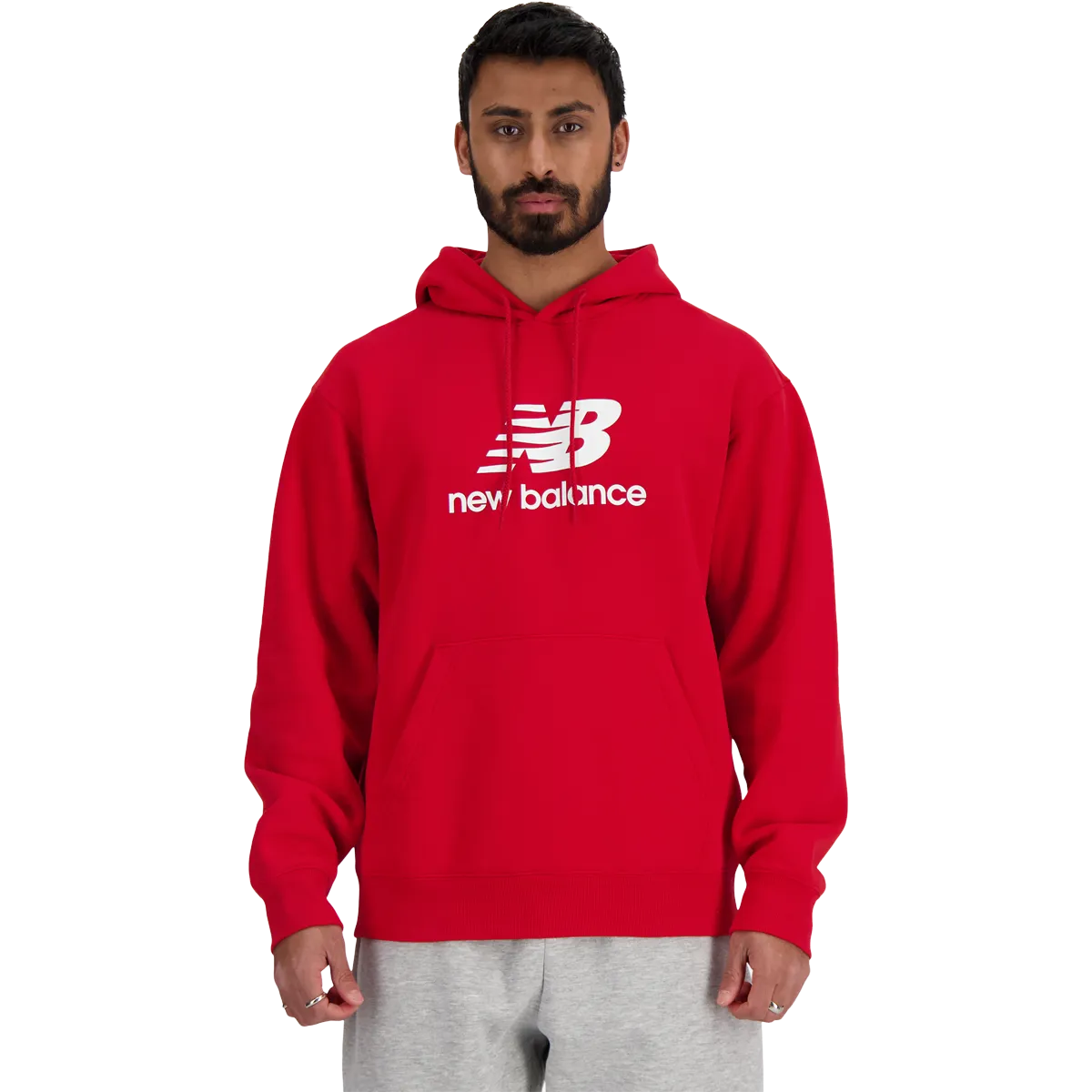Men's Sport Essentials French Terry Logo Hoodie Quick Dry Home Lounge Airport Travel Active Lifestyle