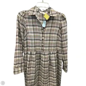 Fluid Shape Dress Casual Short By Loft In Plaid Pattern, Size: Xxs