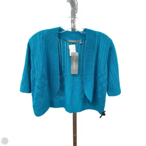 Bolero By Ny Collection In Blue, Size: Xlp Casual Long Sleeve GarmentWashedFinish