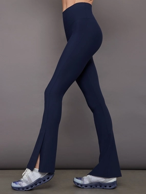 wrinkle free finish Split Bootcut Legging in Melt - Navy Blazer