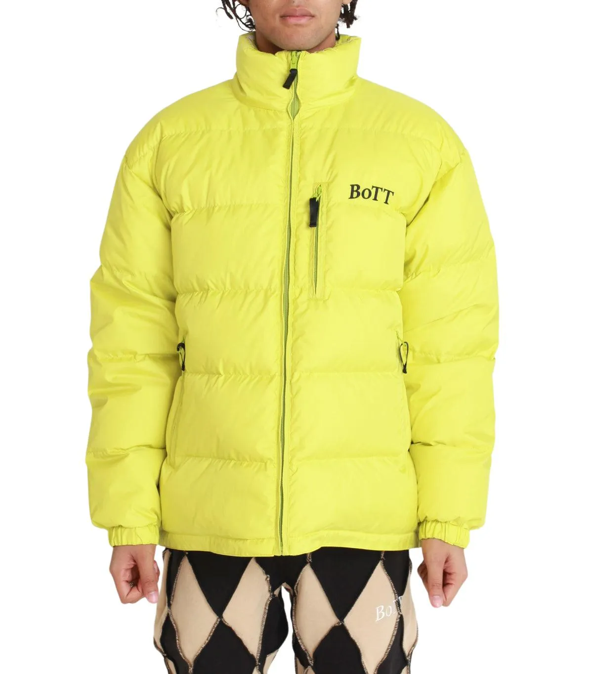 BoTT Reversible Down Jacket Lime Durable Stitching FlexibleFit