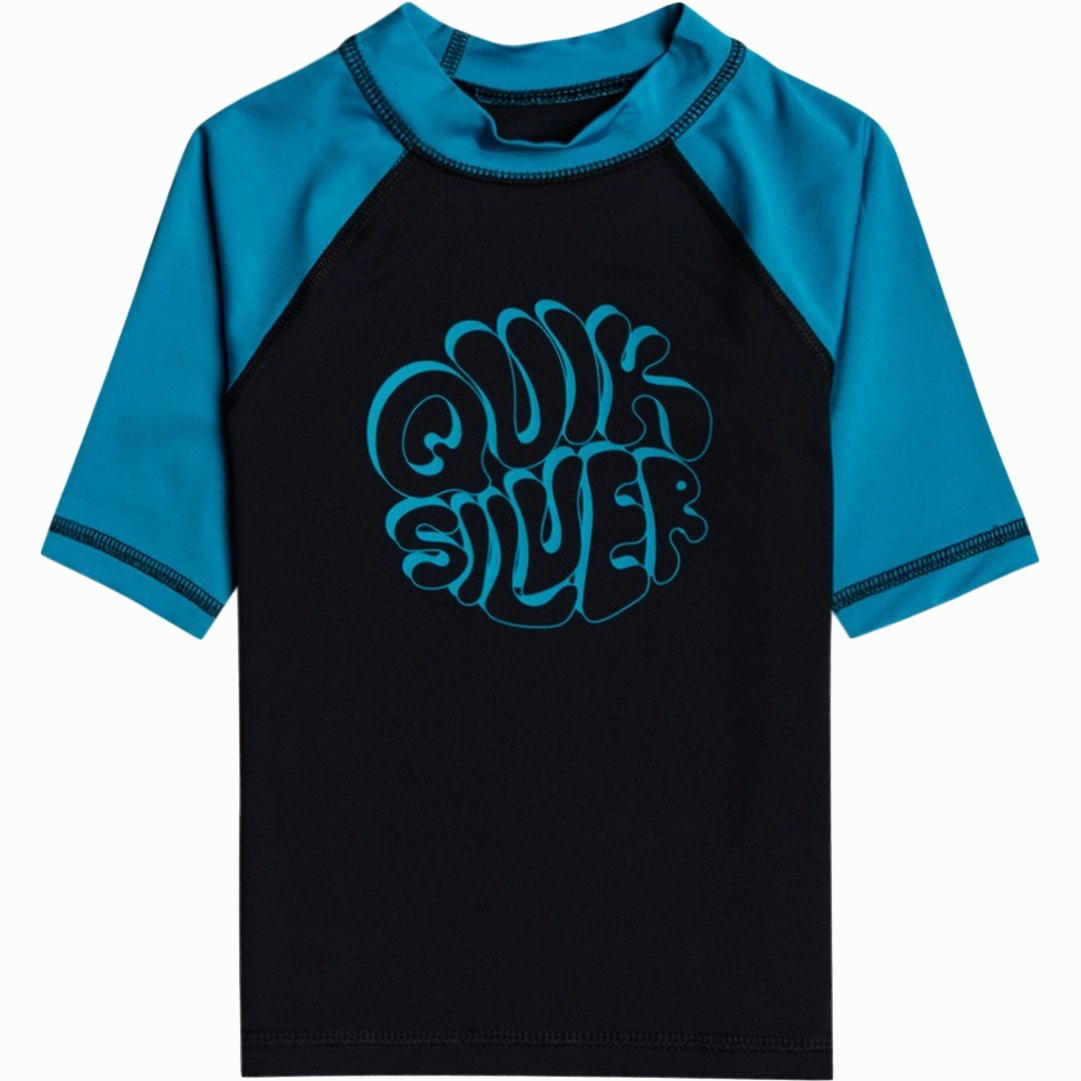 Boys' Bubble Trouble Short Sleeve UPF Rashguard Everyday Swim