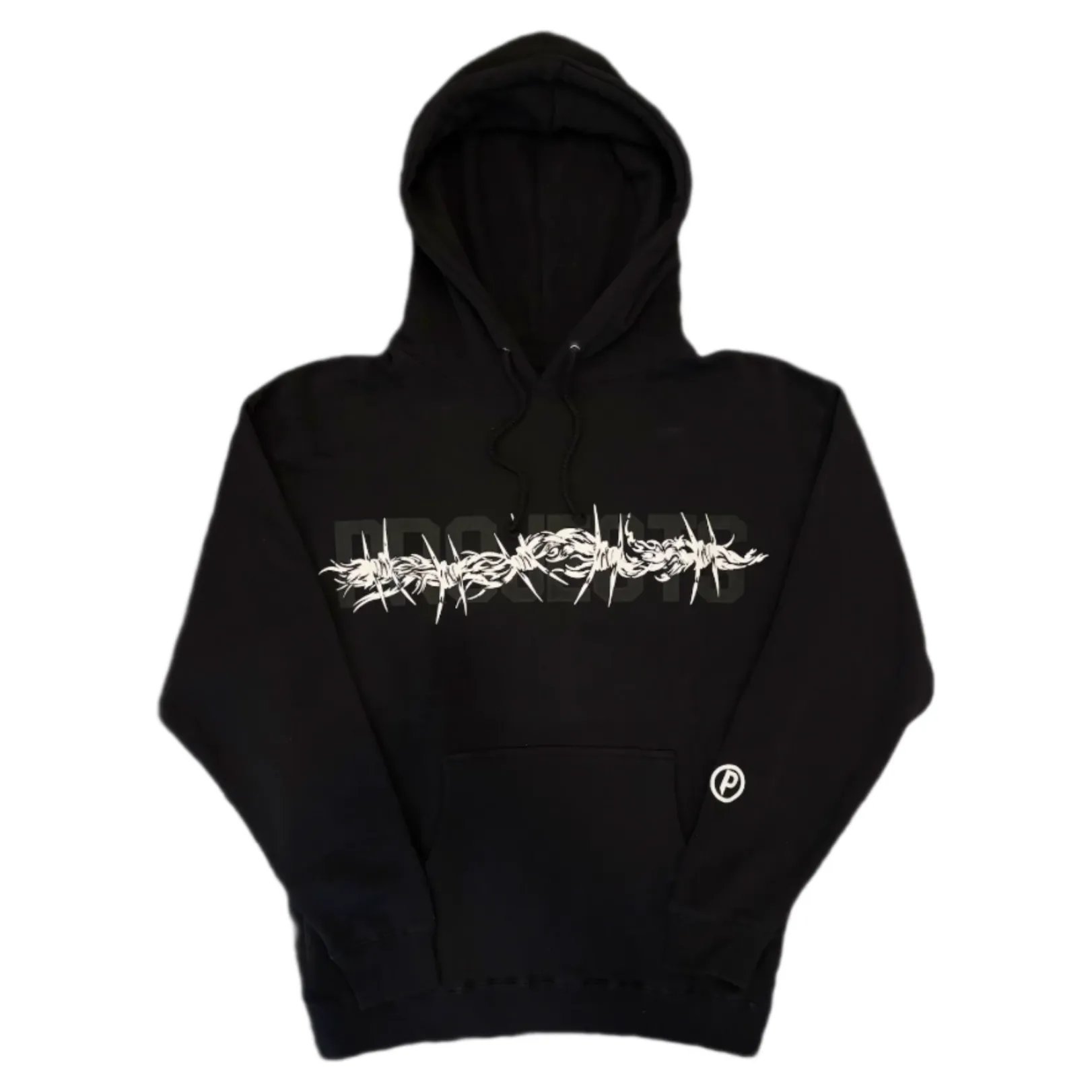 Plaid Print BP Barbed Wire Hoodie