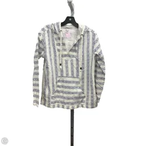 Sweatshirt Hoodie By Forever 21 In Blue & White, Size: S Reflective Detailing