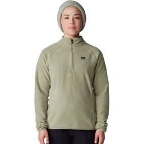 Women's Microchill 1/4 Zip Pullover Story Mood Run Glow