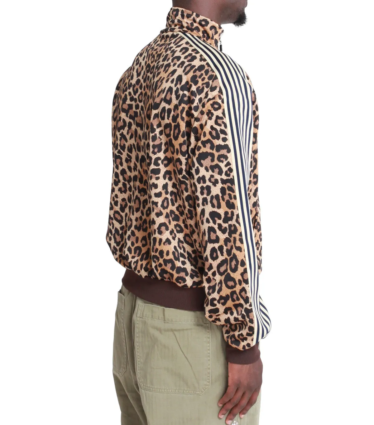Kapital Smooth Jersey Leopard Stant Man & Woman Track Jacket Brown MoistureControlClothing