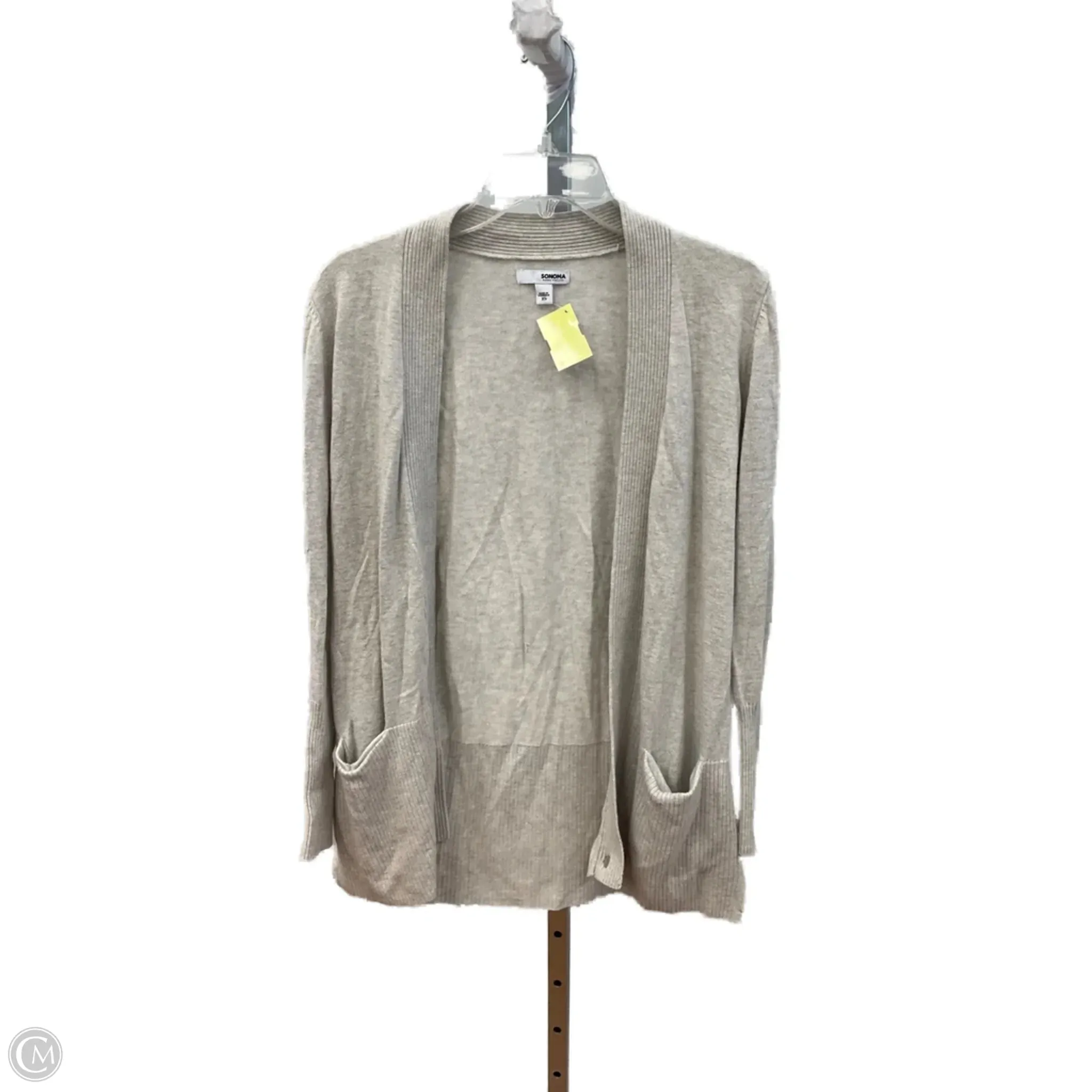 Sweater Cardigan By Sonoma In Grey, Size: Xs QuickReleaseFastener