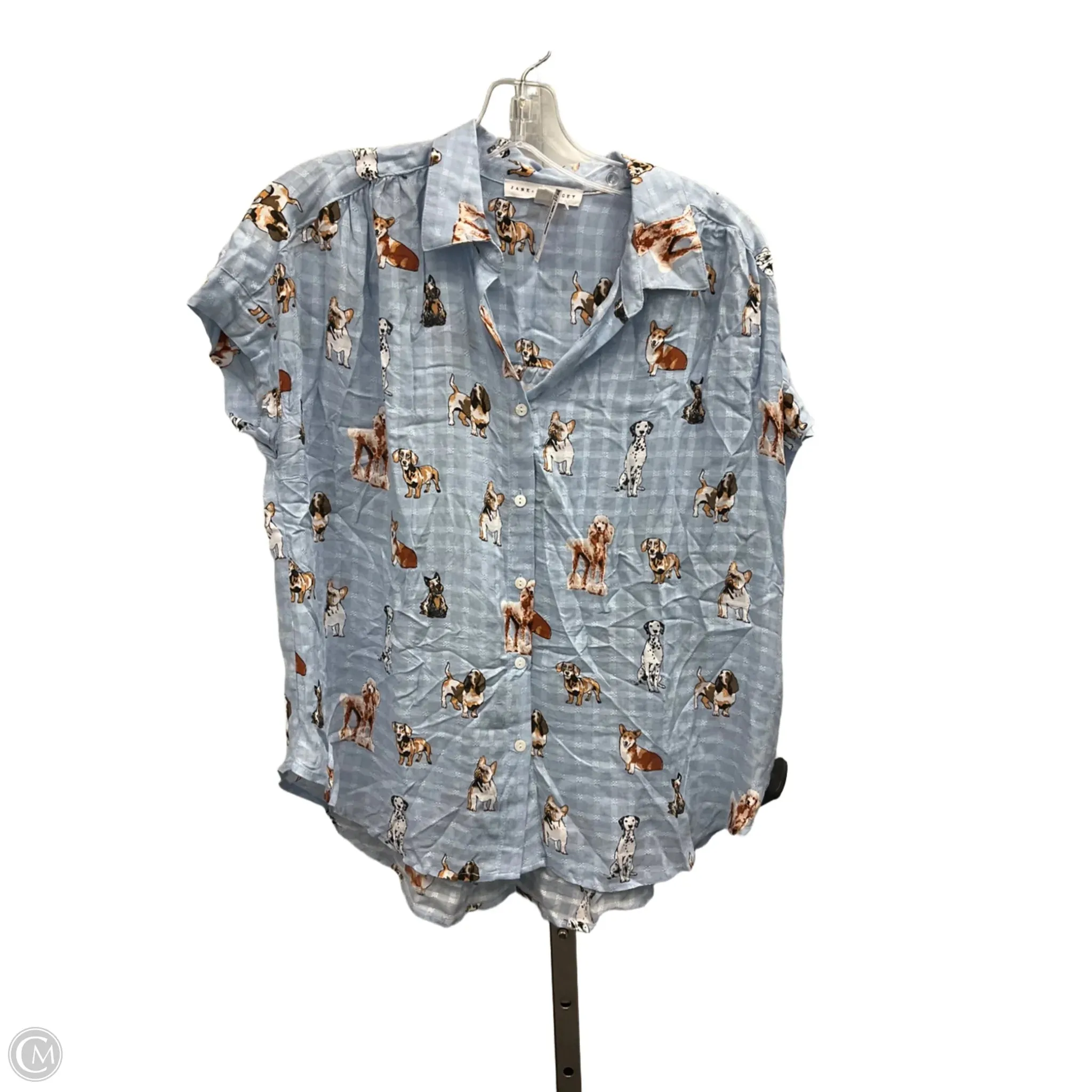 Top Short Sleeve By Jane And Delancey In Blue, Size: S Focus Fit