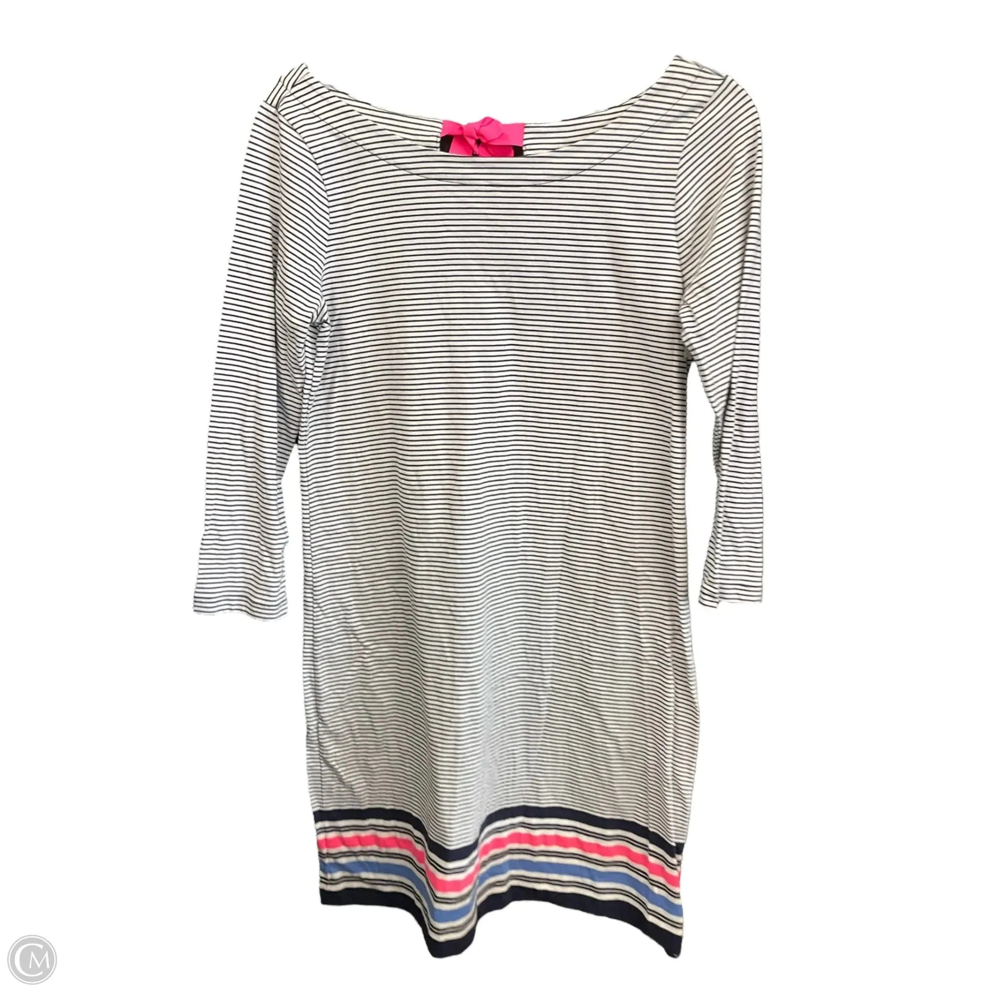 Elegant Layer Feminine empire waist dress Dress Casual Short By Lilly Pulitzer In Striped Pattern, Size: S