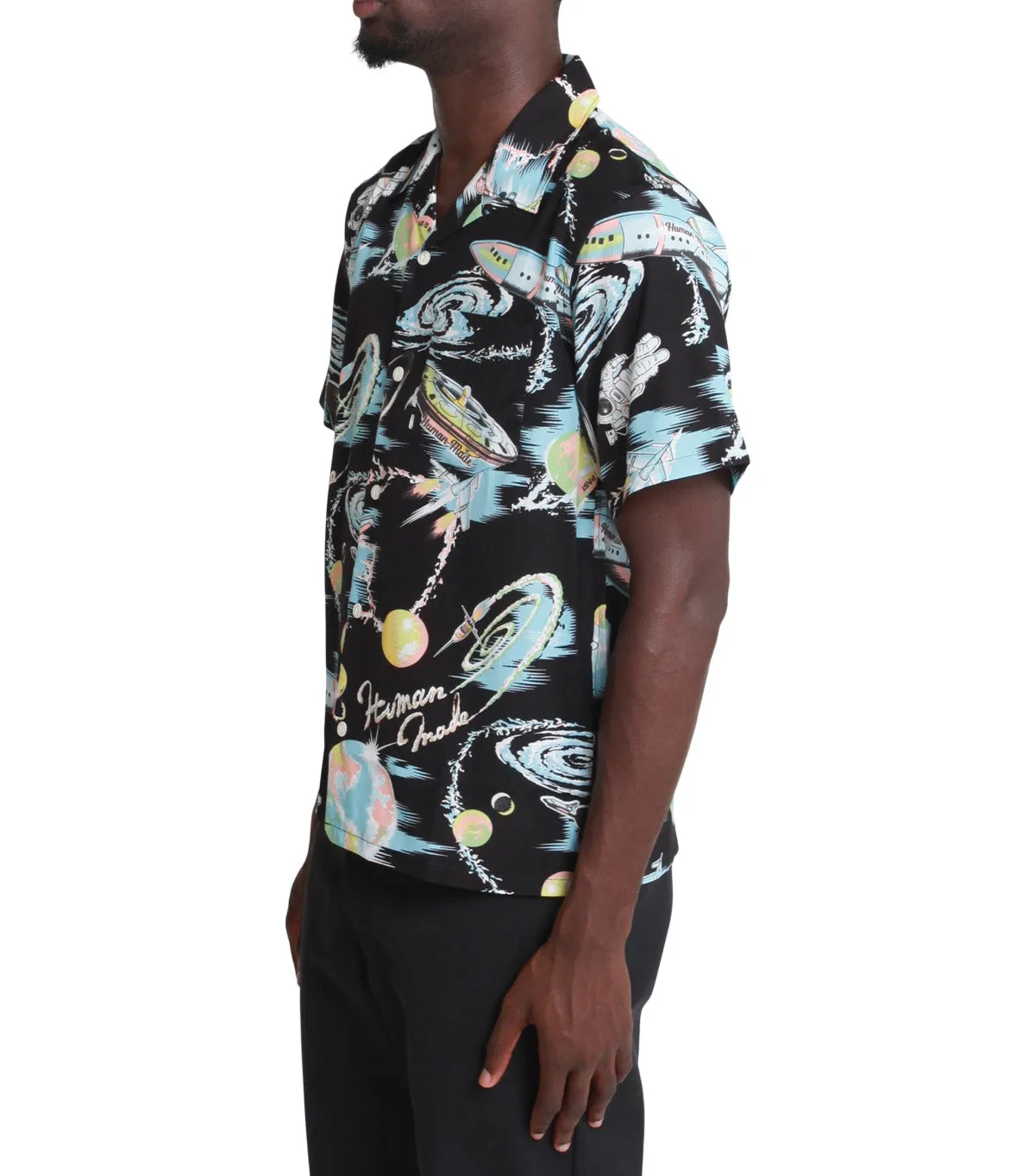 Human Made Graphic Aloha Shirt Black Sky Cool