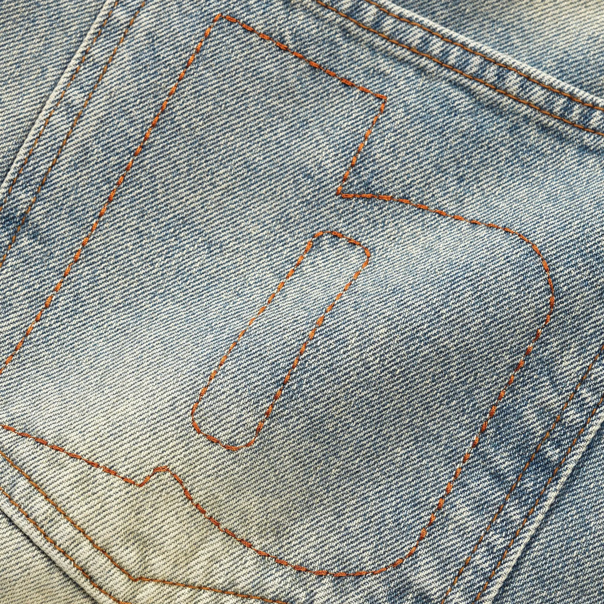 Butter Goods Ace Denim Jeans Distressed Light Blue Woven