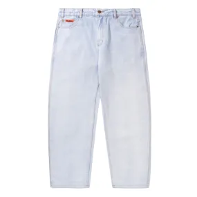 Butter Goods Baggy Denim Jeans Light Blue Quick - dry Collared