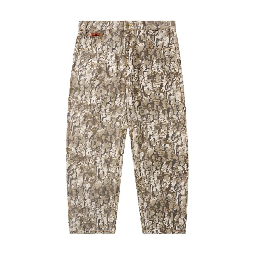 Butter Goods Bark Camo Denim Jeans Tan Chiffon