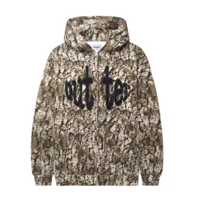 Butter  Goods Frenzy Zip Hoodie Tan Camo Corduroy Smooth Fabric