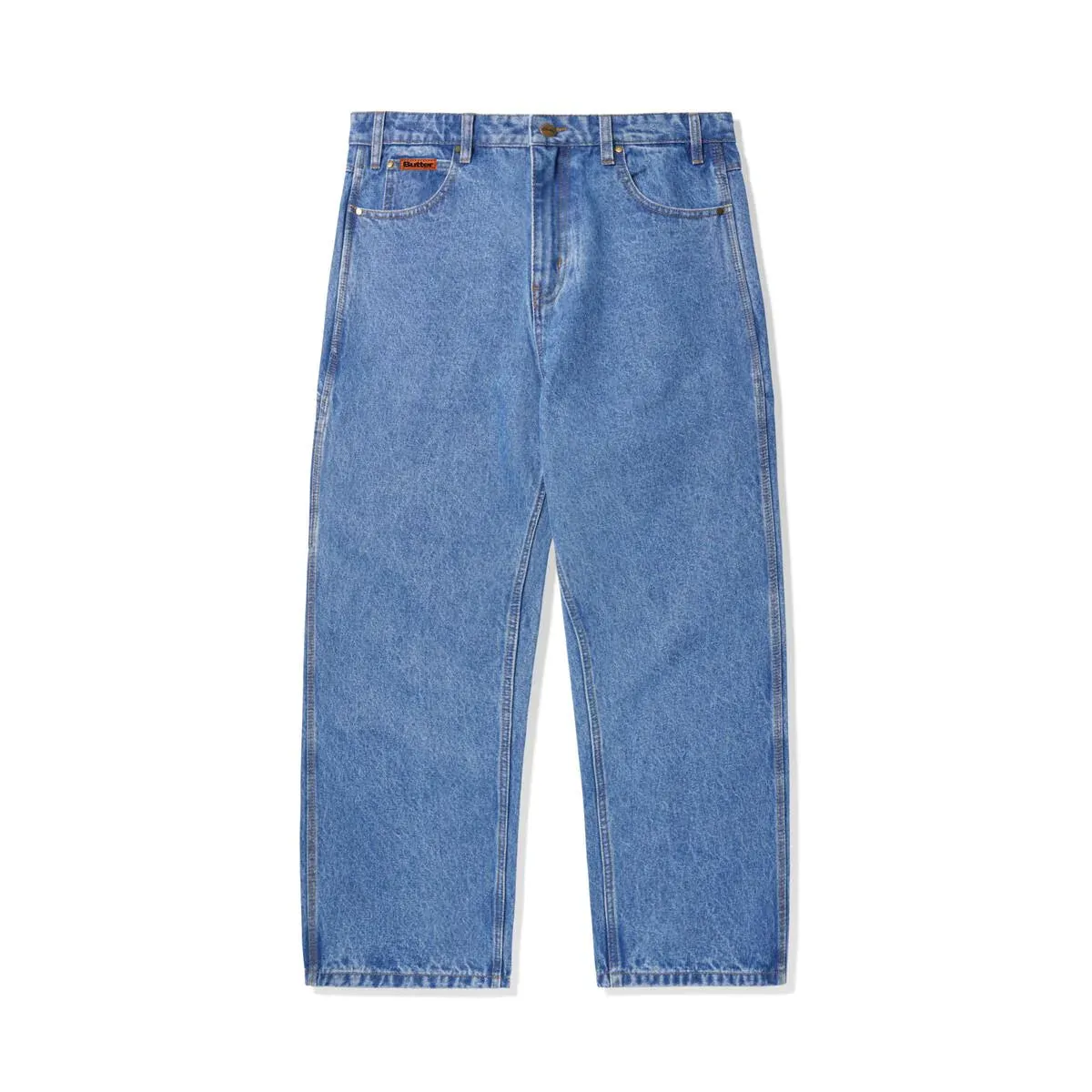 Seamed Rayon blend Butter Goods Relaxed Denim Jeans washed indigo