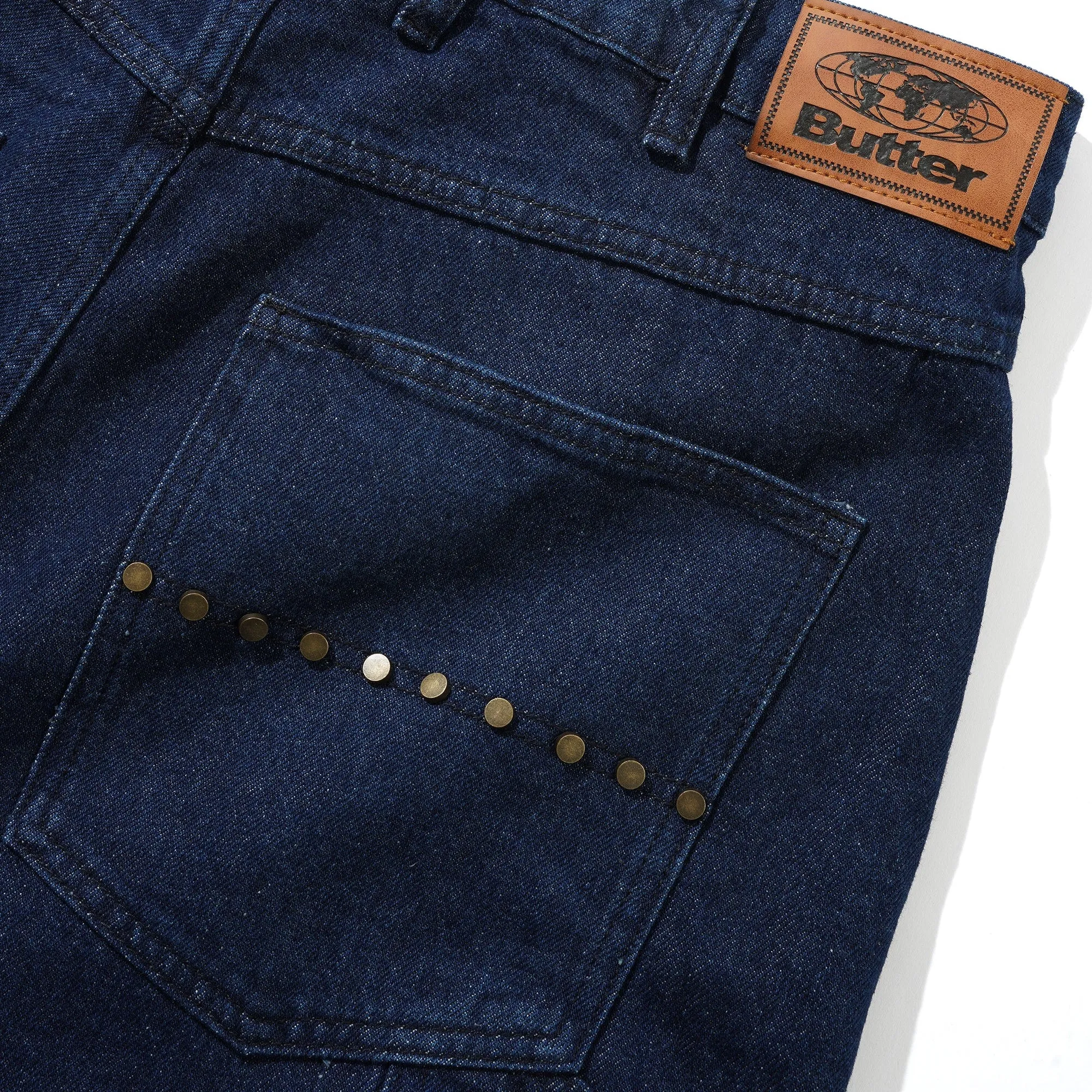 Adaptable Padded Butter Goods Rivet Denim Jeans