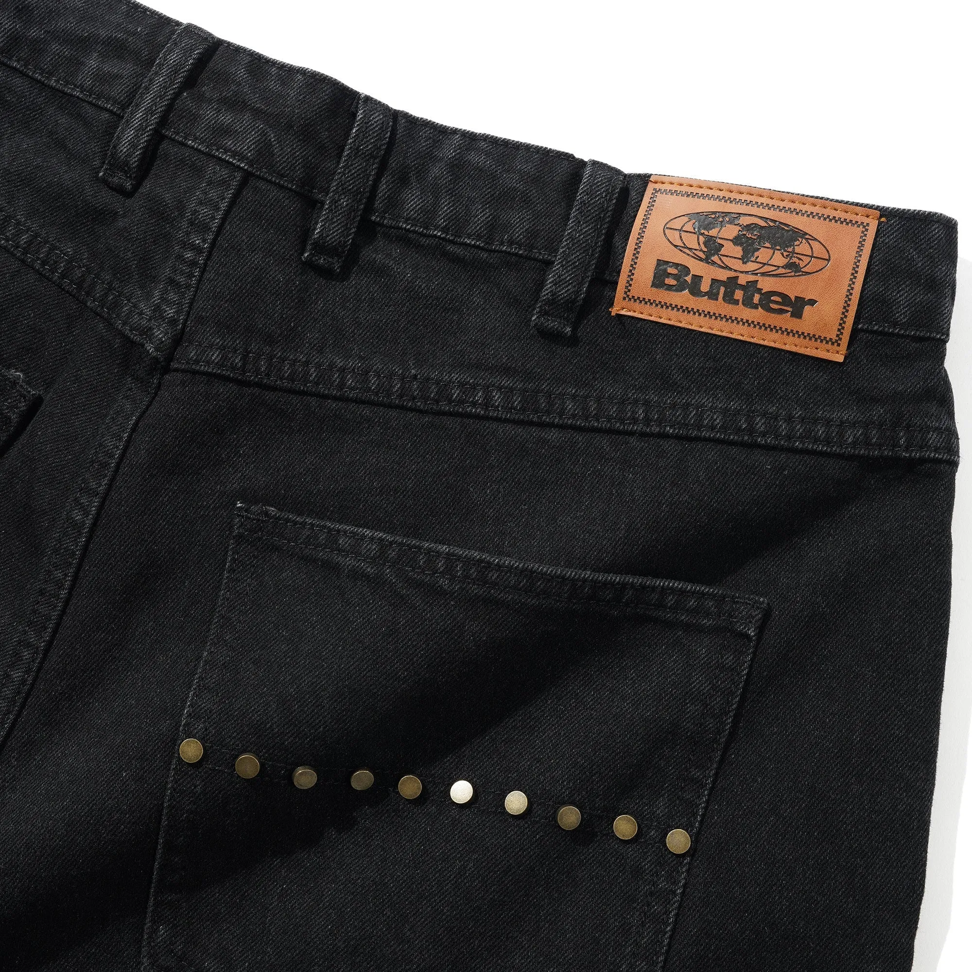 Ruffled Butter Goods Rivet Denim Shorts