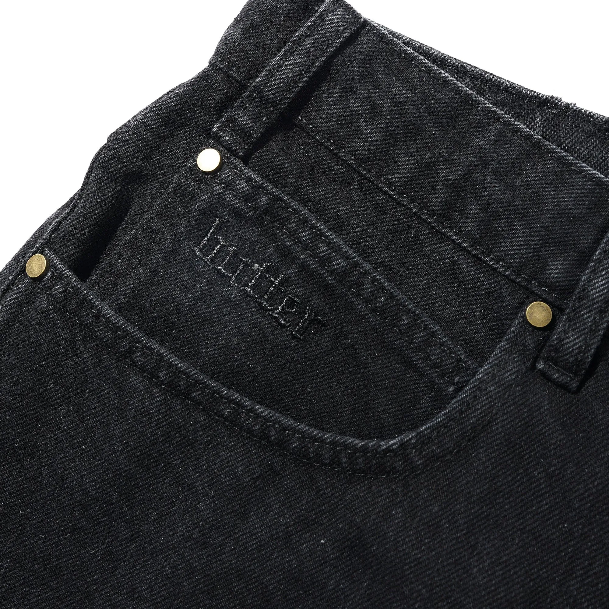 Butter Goods Rivet Denim Shorts Laced