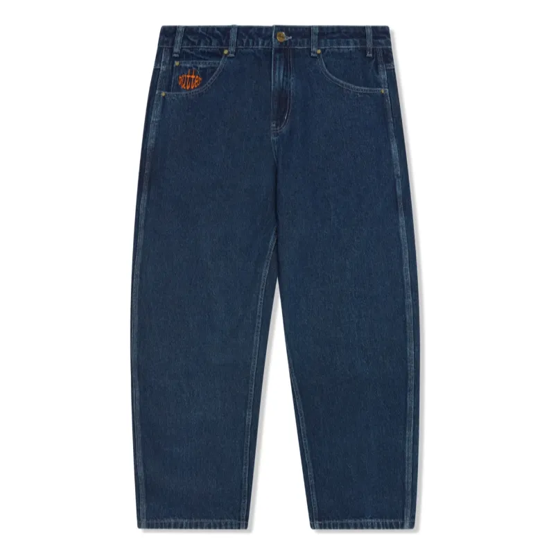 Convenient Design Affordable Butter Goods Spider Denim Jeans DRK Indigo