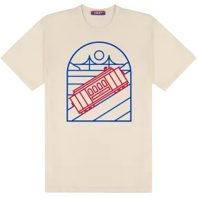 Soft Flow Handmade Glow Cable Car Unisex Tee