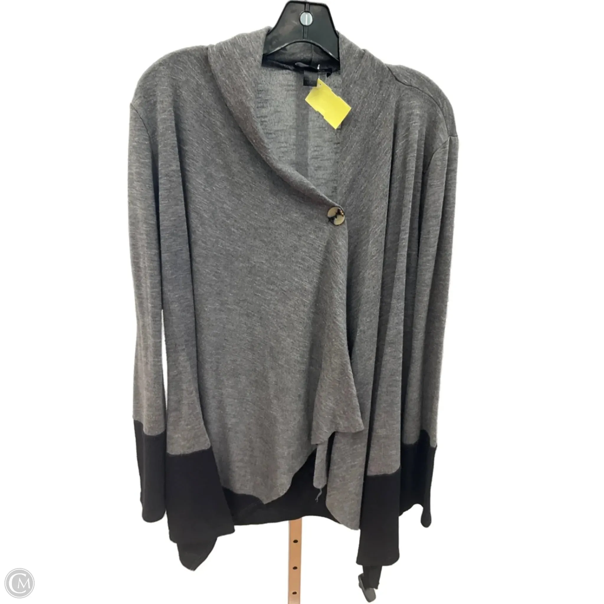 Cardigan By Ab Studio In Grey, Size: Xl Aura Core Smart Glow