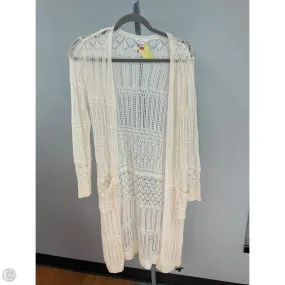 EasyCareMaterial Cardigan By No Boundaries In Cream, Size: M