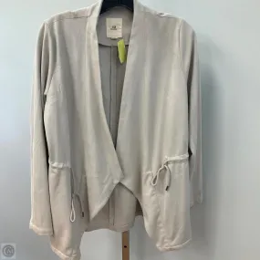 TemperatureRegulating Power Vibe Cardigan By Thread And Supply In Taupe, Size: M