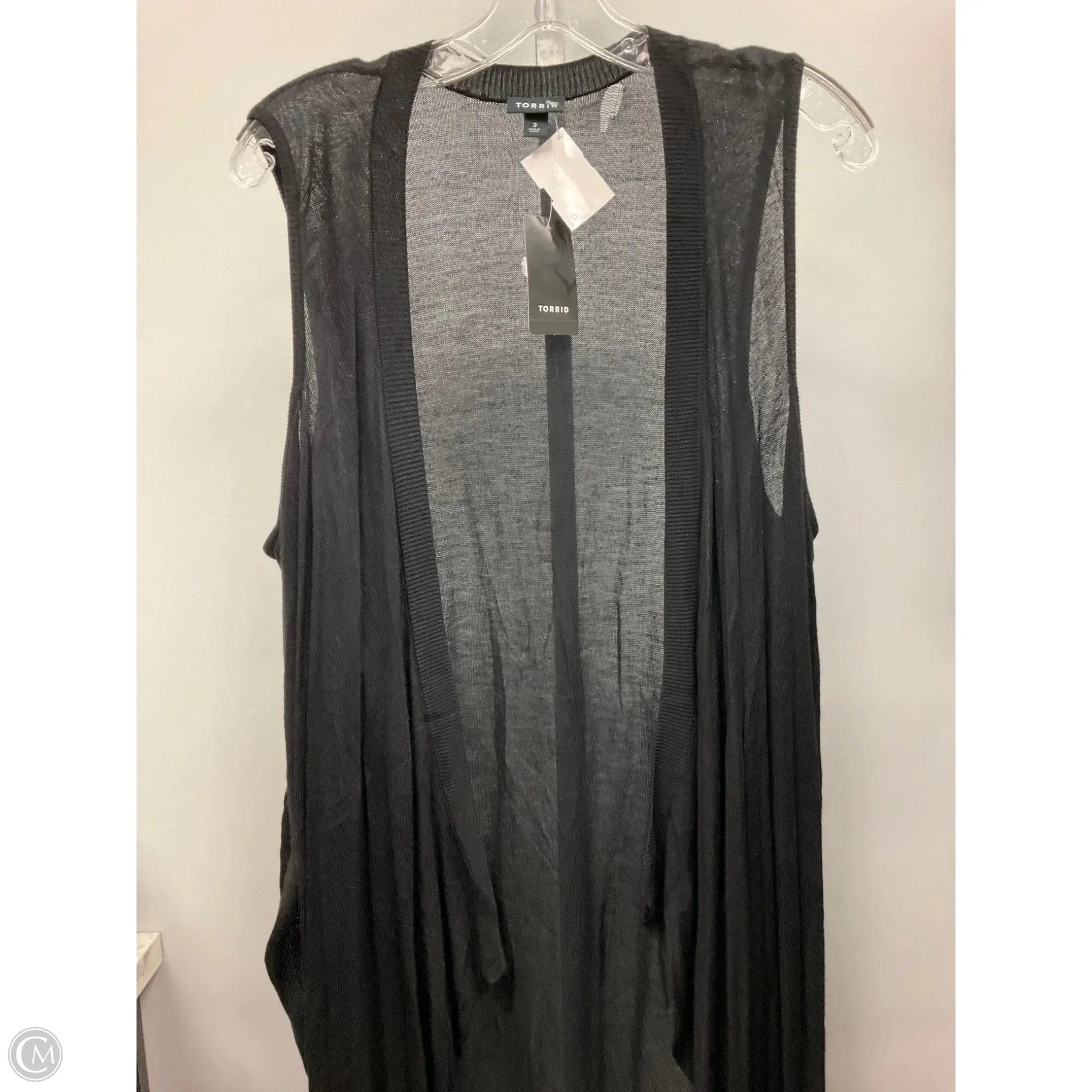 SheerLayering Cardigan By Torrid In Black, Size: 3x