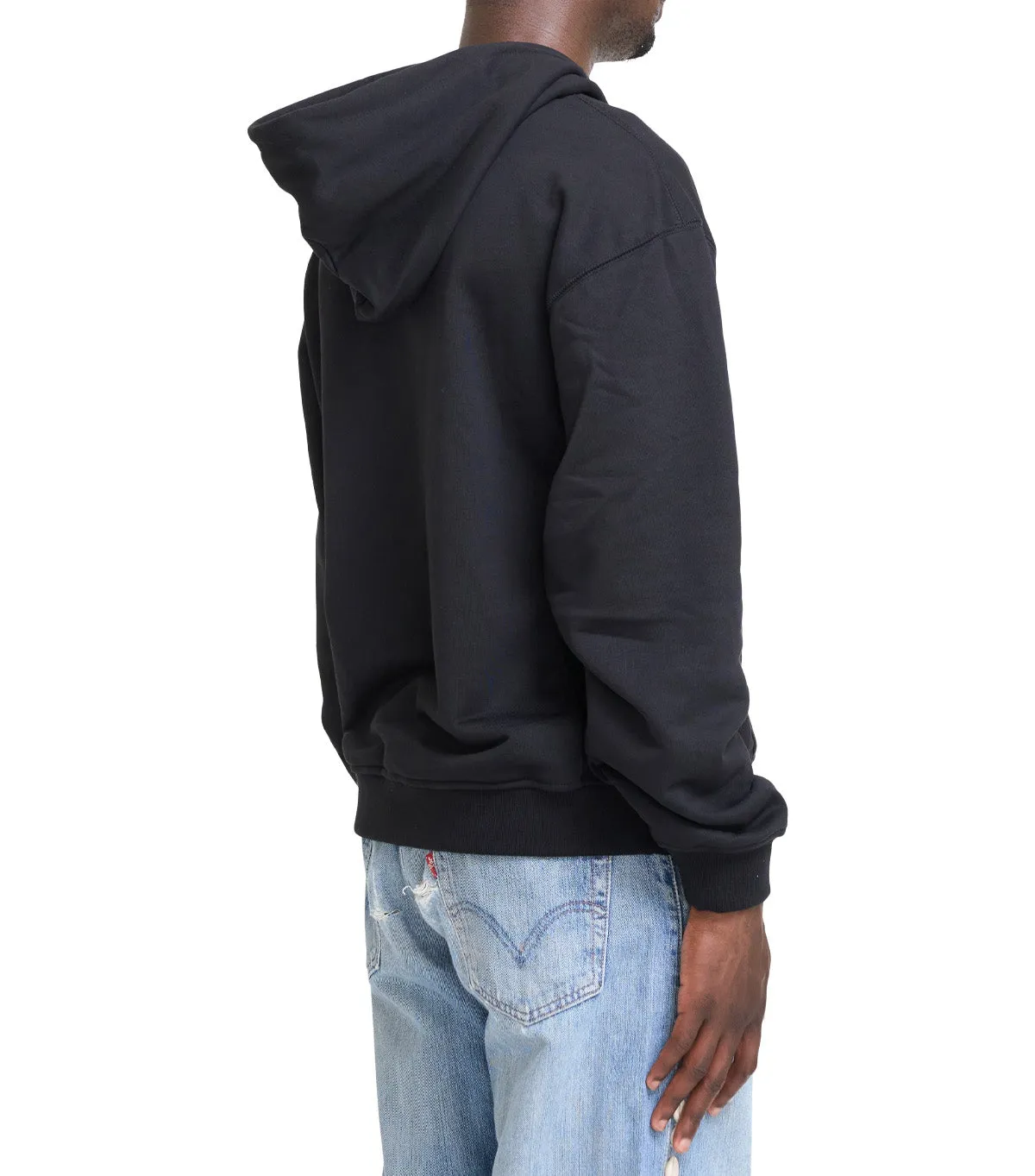 Meta Mood OdorResistant Material Carpet Company Fake Zip Hoodie Black