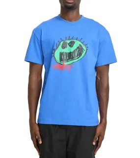 Foldable Hem OdorControl Technology Carpet Company Smile T-Shirt Blue