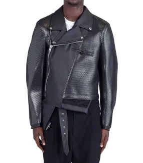 Regal Glow Epic Core CdG Homme Plus Leather Jacket Black