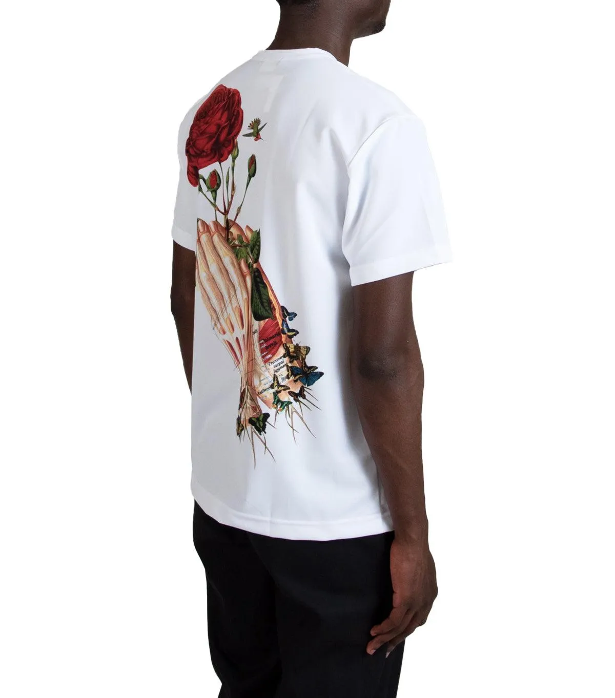 Antibacterial lining CdG Homme Plus Praying Hands T-Shirt White