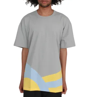 Matte Fit Breathable Lamination CdG Homme Plus T-Shirt Grey Multi